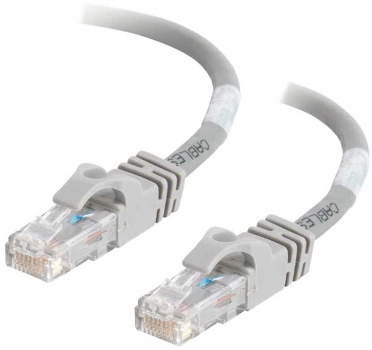C2G Kabelis / 3 m Pilkas CAT6 PVC Snagless UTP Patch