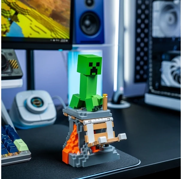 Cable Guys Išskirtinės žaidimų „Minecraft Creeper Cable Guy“ krosnys