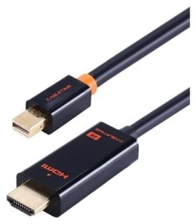 Cabletime 580340073 „Mini DisplayPort“ į HDMI kabelis, 1 m, vyriškas-vyriškas, auksinis