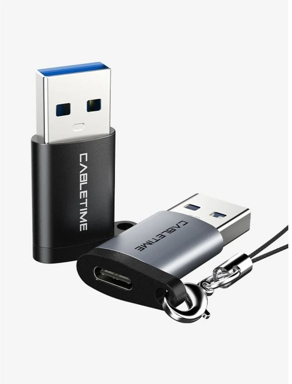 Cabletime CP73B, USB Type-A, USB Type-C, Juoda