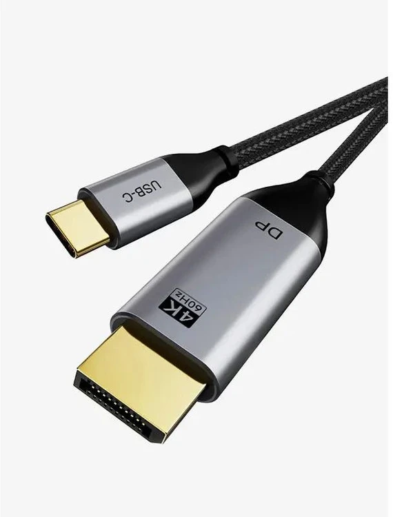 Cabletime CT-C160-PU31-CMDP2-S1 USB-C į DisplayPort kabelis 1 m 4K60Hz
