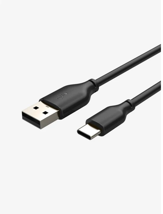 Cabletime CT-C160-U32(3A)-CMAM1-B1, 1 m, USB C, USB A, USB 2.0, 0,48 Gbit/s, juoda