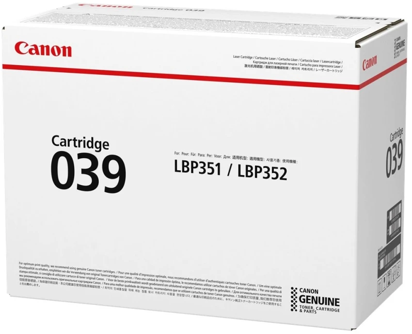 Canon 039 Originalus Juoda 1 vnt