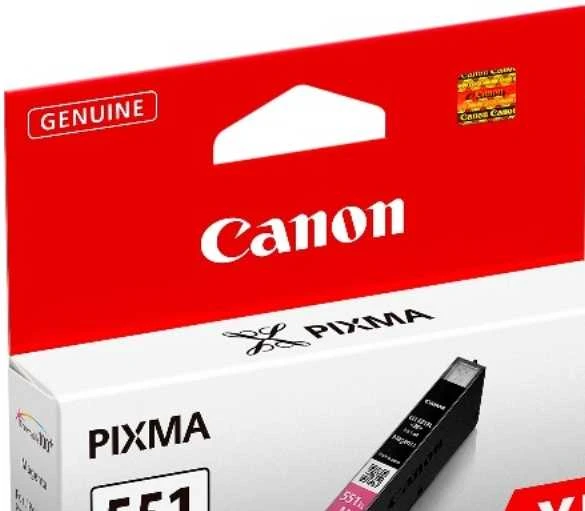 CANON 1LB CLI-551XLM rašalo kasetė purpurinė didelės talpos 680 puslapių 1 pakuotė XL