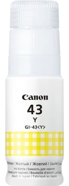 Kasetė rašaliniams spausdintuvams "canon" originalus rašalas gi-43 y, geltonas, 3700p, 4689c001, "canon pixma g540, g640