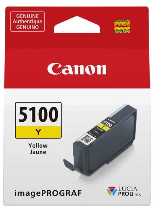 Canon PFI-5100 Y rašalo kasetė, 1 vnt. Originalus Geltonas