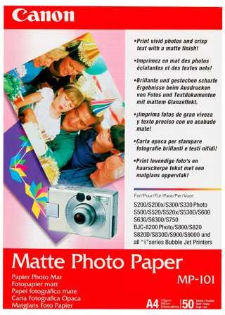 CANON MP-101 fotopopierius A4 50Blatt mat