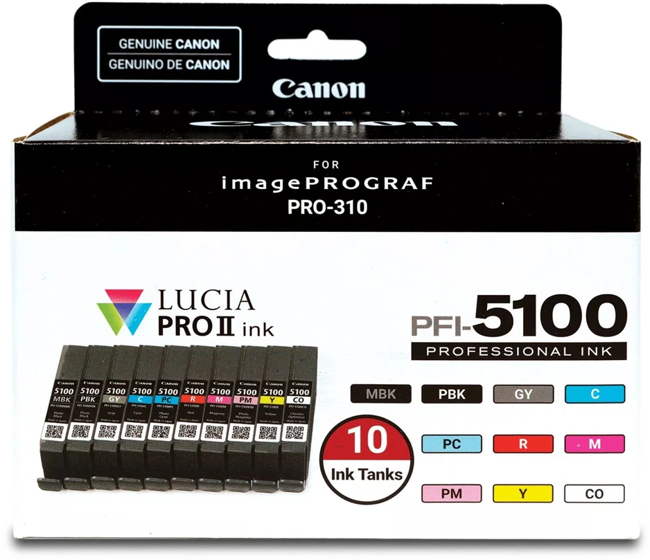 Rašalas Canon PFI-5100 10INK MULTI PACK/.