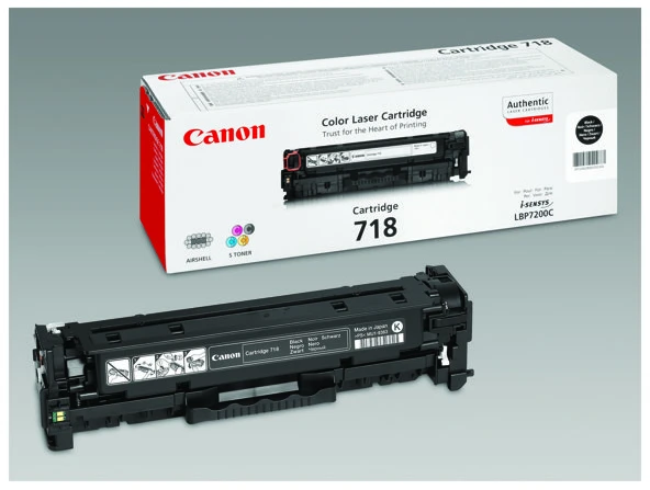 Canon CRG-718BK 2662B002 toneris LBP7200Cdn, juodas, 3400 psl., originalus