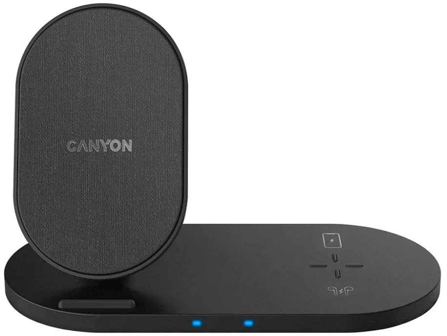 CANYON belaidis įkroviklis WS-202 10W 2in1 Juodas