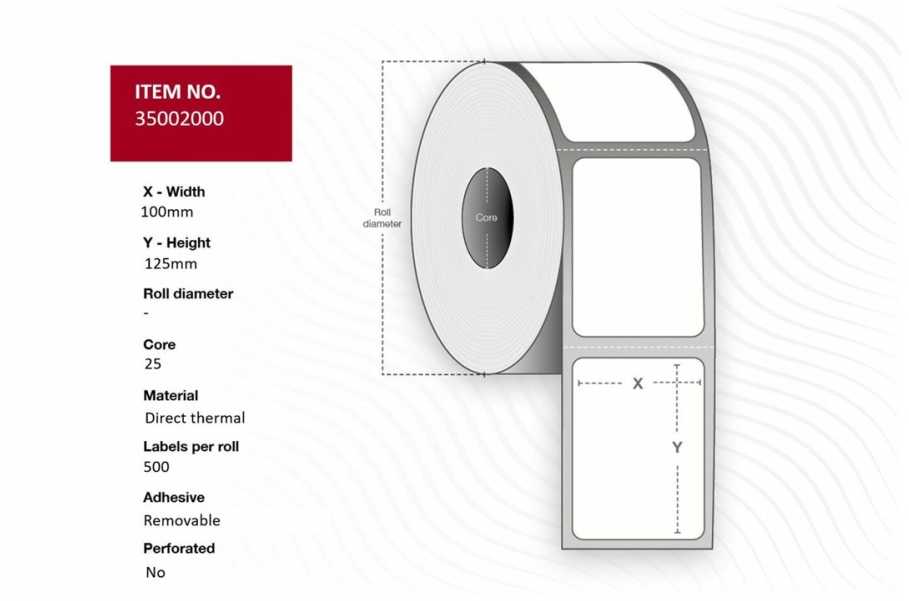 Capture Label 100 x 125 - Core 25.