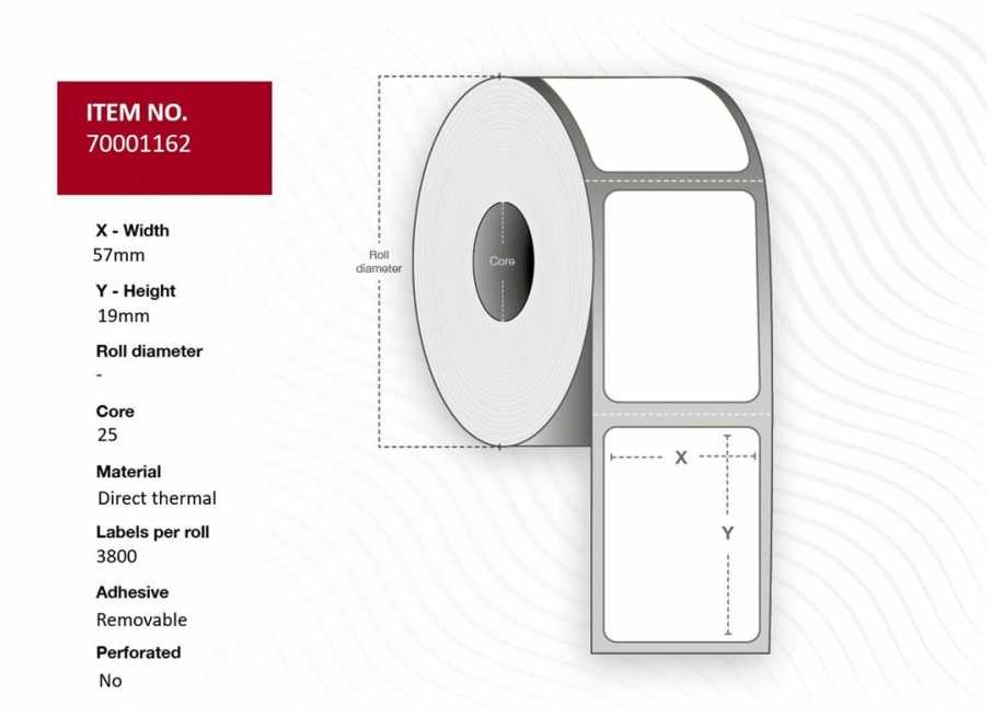 Capture Label, 57x19x25, 10 vnt. (70001162)
