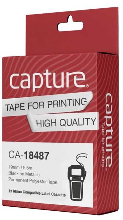 Capture Capture CA-18487 etykiet do nadruku Juodas, Metaliczny