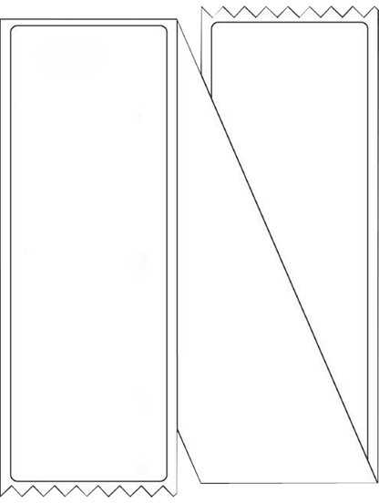 Capture Label 105x220, Core Fanfold