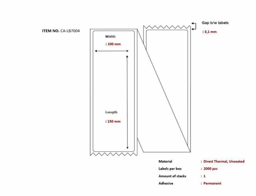 Capture Ship-label 100 x 150mm,