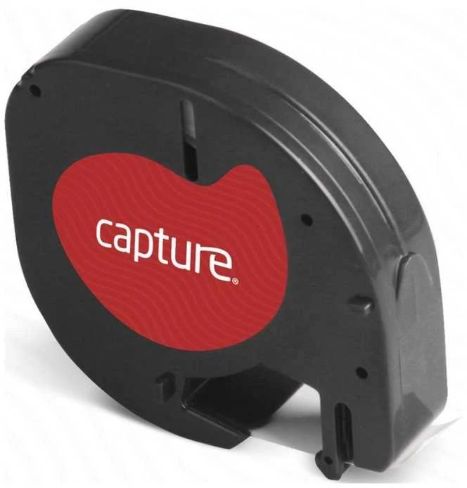 Capture 12mm x 4m Juodas on Baltas