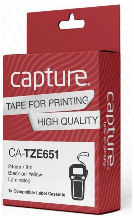 Capture CA-TZE651 juostelės etiketėms