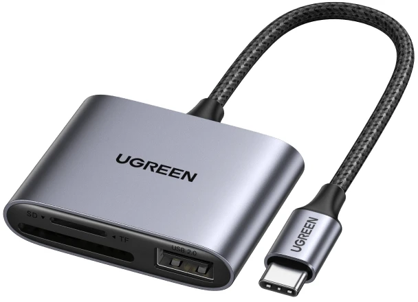USB-C kortelių/USB skaitytuvas UGREEN CM387