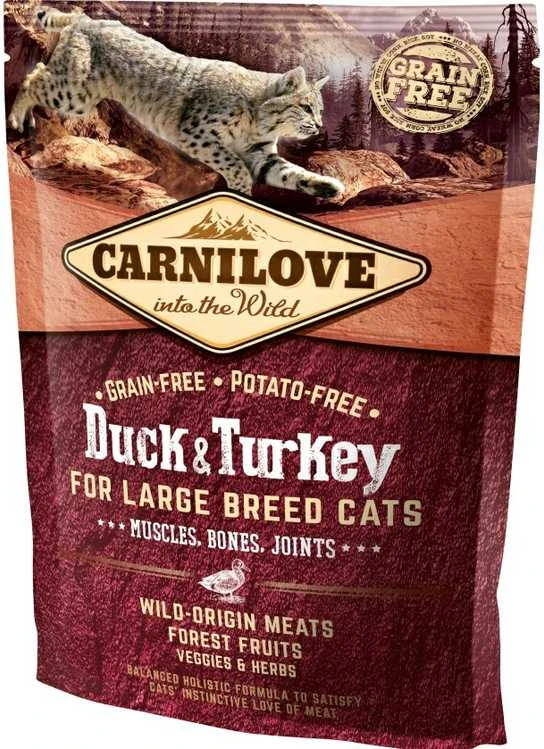 Carni Love Cat su antiena ir kalakutiena didelės veislės katės 400g