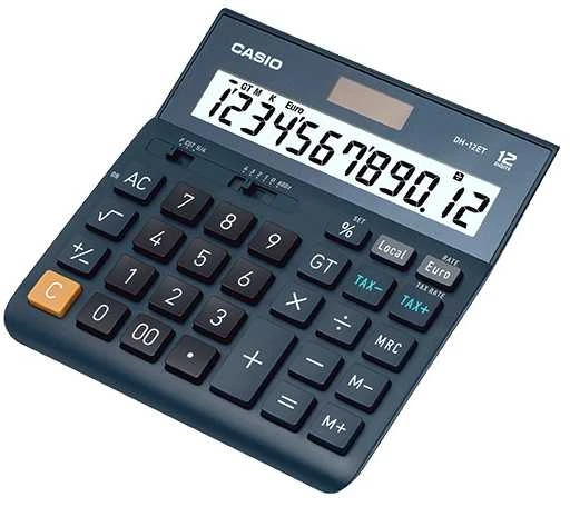 Casio stalinio tipo skaičiuotuvas su 12 skaitmenų ekranu