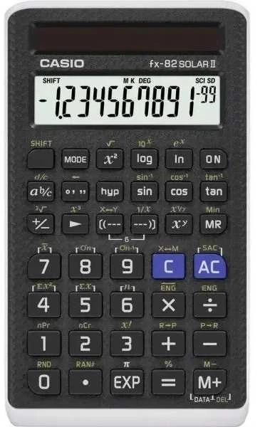 Mokslinis skaičiuotuvas CASIO FX-82Solar II, 19 x 70 x 121 mm