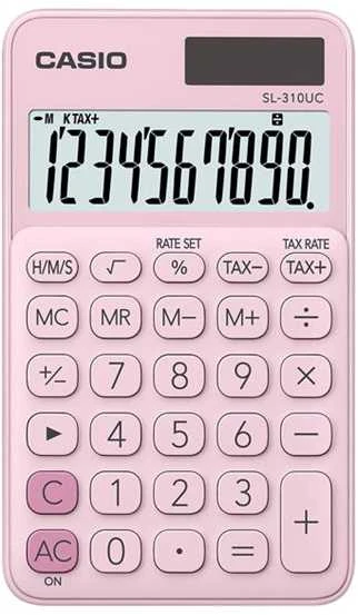 Skaičiuotuvas - Casio SL-310UC, 10 Skaitmenų Ekranas, Rožinis