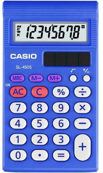Casio skaičiuotuvas SL 450 S, kišeninis, 8 skaitmenų
