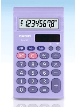 Casio skaičiuotuvas SL 450 S, kišeninis, 8 skaitmenų