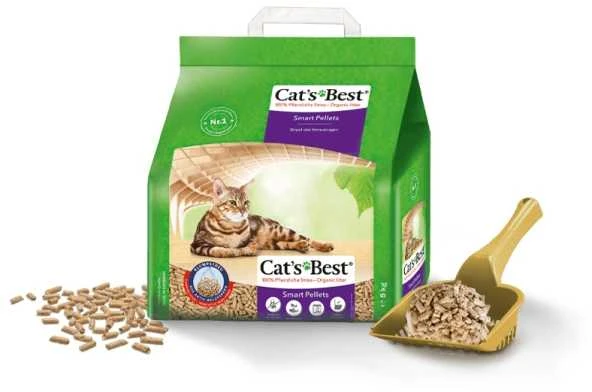 Cat's Best Smart Pellets granuliuotas natūralus pjuveninis kraikas 20L ilgaplaukėms katėms