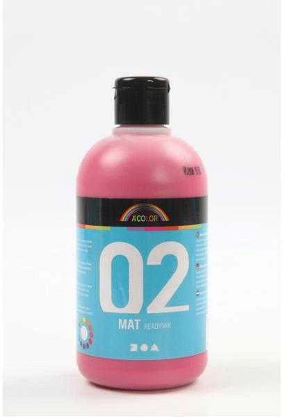 Creativ Akriliniai dažai A-Color 02 - matiniai, raudona spalva, 500 ml