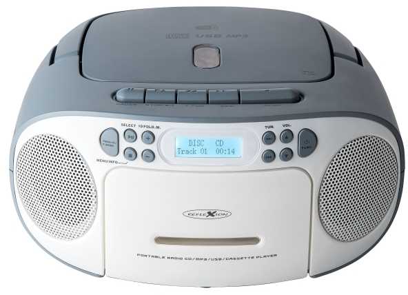 Grotuvas Reflexion RCR2260DAB Boombox balta/mėlyna
