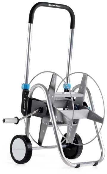 CELLFAST metalinis žarnos vežimėlis EXPLORER su ratukais, ritė 60m - 1/2"