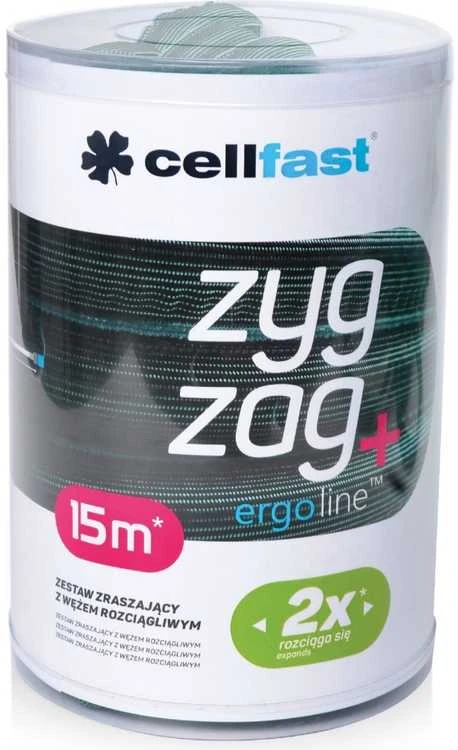 Cellfast Rinkinys pratęsimo žarna 7,5 - 15m ZIGZAGAS SU JUNGTIS + PURŠKTUVO