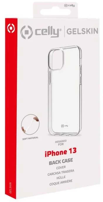 Dėklas CELLY Gelskin galinis dangtelis Apple iPhone 13 Skaidrus