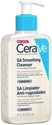 Veido prausiklis sausai ir šiurkščiai odai Cerave SA Smoothing Cleanser, 236 ml