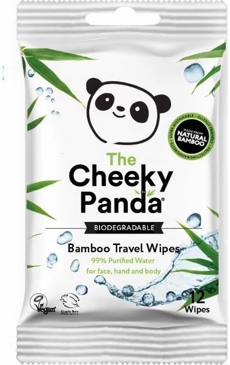 The Cheeky Panda Cheeky Panda Bamboo Wipes vaikams Mini 12 vnt.