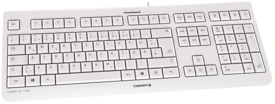 Klaviatūra CHERRY KC 1000 EU-išdėstymas, hellgrau