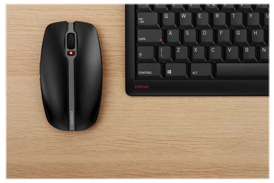 Klaviatūra ir pelė Cherry CHERRY Stream darbalaukio klaviatūra pelė su RF belaidžiu QWERTY Scandinavia Juodas