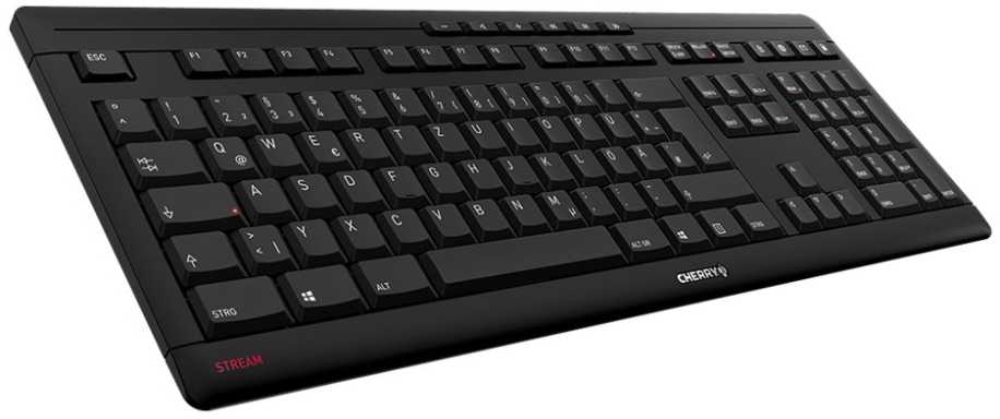 CHERRY STREAM Klaviatūra, klaviatūra - juodas, FR-išdėstymas, Cherry SX-Scherentechnologie