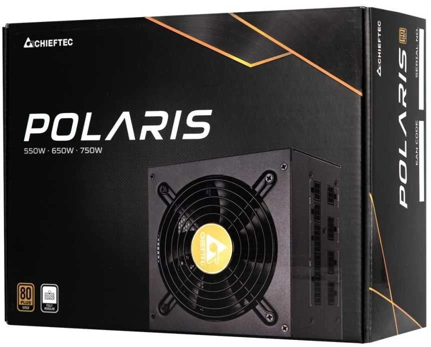 Polaris Maitinimo šaltinis|CHIEFTEC|750 W|Efektyvumas 80 PLUS GOLD|PFC Active|PPS-750FC