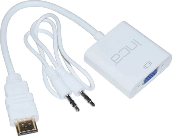 Adapteris AV Inca HDMI - D-Sub (VGA) balta (IHTVJ-7TB)