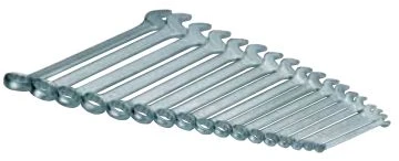 Cimco 11 2500, 6,7,8,9,10,11,12,13,14,15,16,17,18,19,20,21,22 mm, Chromas, Chromo-vanadžio plienas, Chromas, Blizgus, 17 vnt.