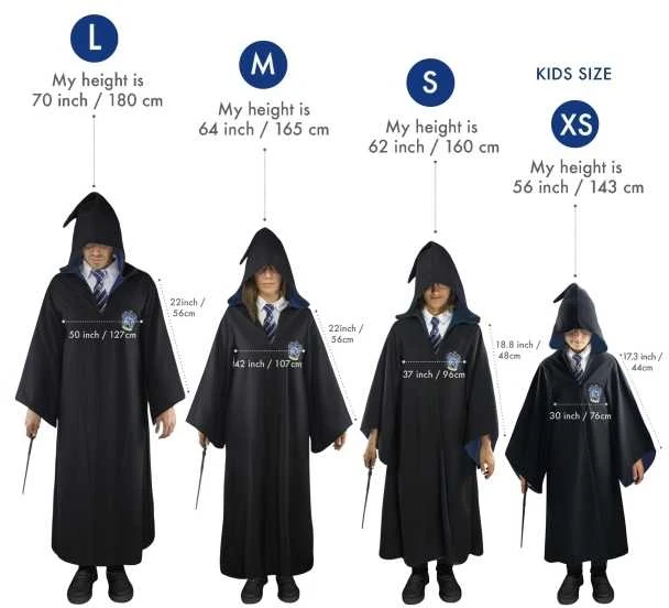 Vision Cinereplicas Hario Poterio Ravenclaw burtininko chalatas, S dydis