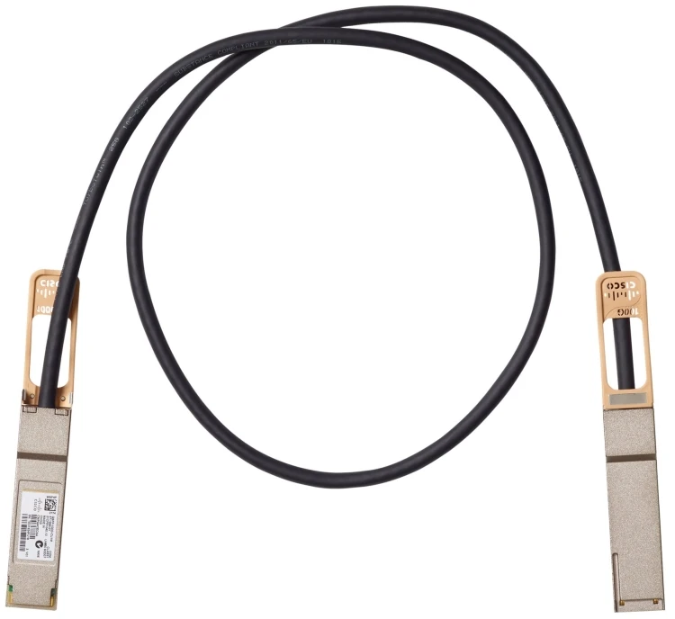 Cisco CISCO QSFP-100G-CU1M = Cisco 100GBASE-CR4 pasyvus varinis kabelis, 1m