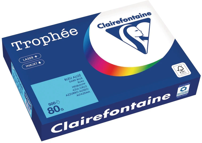 Clairefontaine Papier ksero A4 80g mėlynas 500 arkuszy