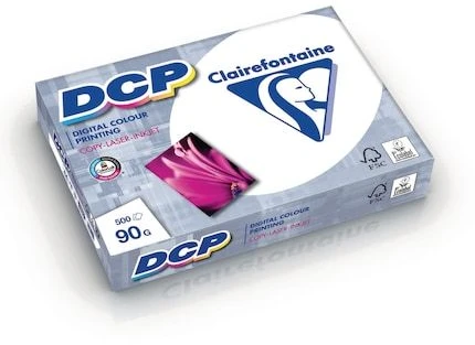 Clairefontaine DCP, lazeriniam/rašaliniam spausdinimui, A4 (210x297 mm), satinas, 500 lapų, 90 g/m², balta