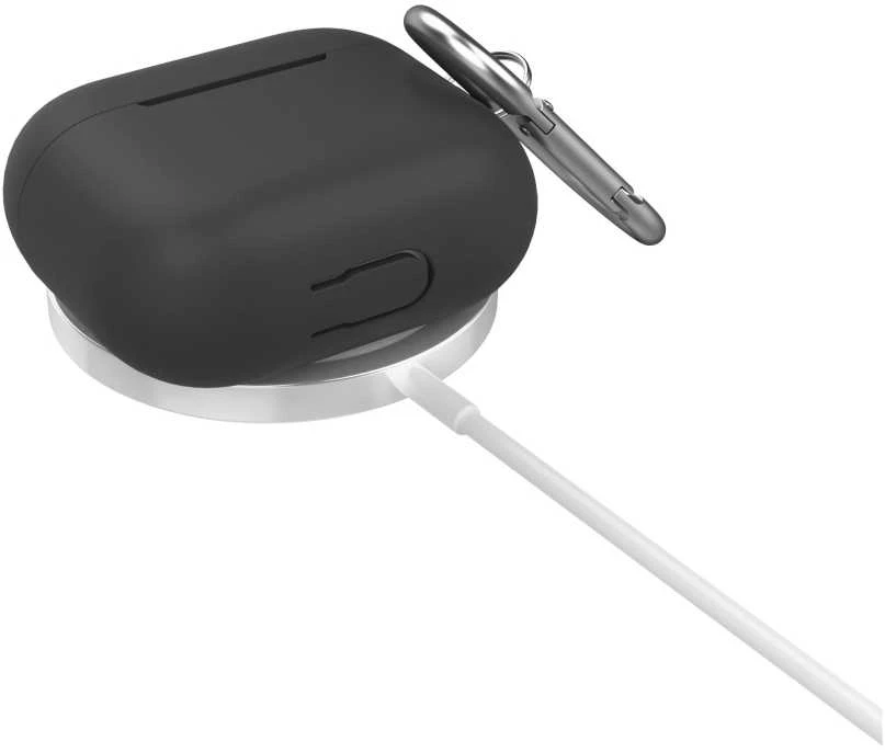 „Class and Culture LLC KeyBudz Elevate Keychain“ – silikoninis apsauginis dėklas, skirtas „AirPods Pro 2“ (juodas)