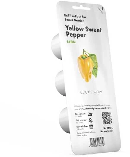 Click and Grow SMART HOME 3 vnt. papildymas - paprikos sėklos, geltonos