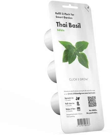 Click & Grow sėklos išmaniajam vazonui - Taivanietiškas bazilikas (SGR37X3) 3vnt.