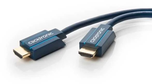 „Clicktronic“ didelės spartos HDMI–HDMI kabelis, vyriškas, 4k@60hz su eternetu, 70301, 1 m